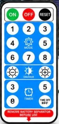 Control remoto de las luces