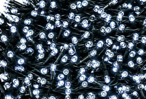 Luces Navidad Panel Solar 20 m