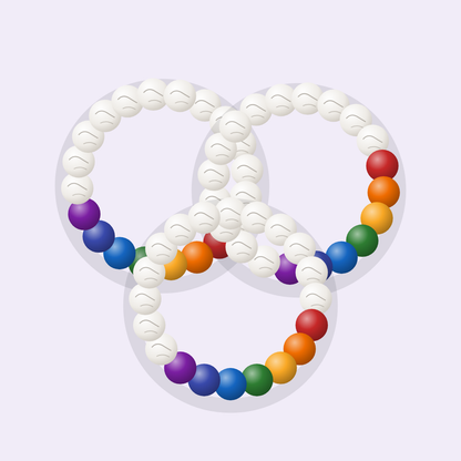 Pulsera 7 Chakras con Blanco
